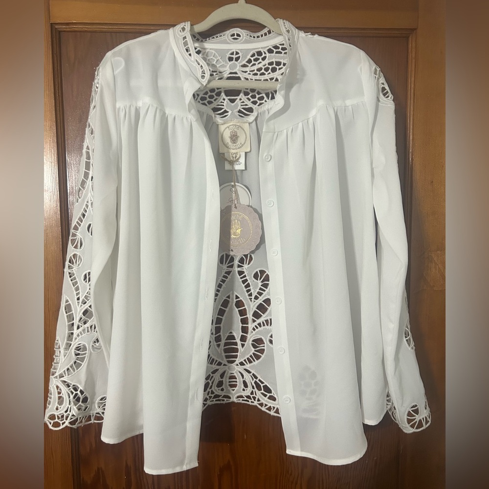 Muche Muchette White Lace Blouse